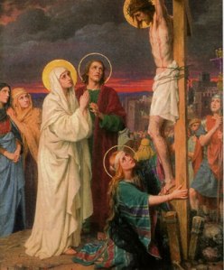 Mary and John at the Foot of the Cross - Behold your Mother 